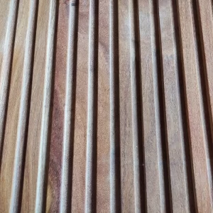 Revestimento Painel Ripado 1,5 x 1,0 -  Cumarú  Champanhe Cerne Extra( Valor m²)