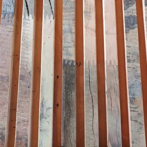Revestimento Painel Ripado Rústico -  Peroba Rosa Demolição ( Valor m²)