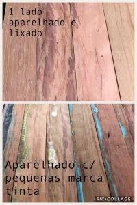 TÁBUAS PEROBA-ROSA DEMOLIÇÃO (APARELHADA) Valor p/ Mt linear