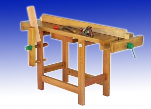 BANCADA PARA MARCENEIRO PROFISSIONAL DE 1,80 X 0,55 X 0,90 C/ DUAS MORSAS (GAVETA OPCIONAL) - SB 135