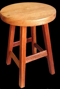 Kit 2 Banqueta  Baixa alt.45 cm em Madeira Maciça