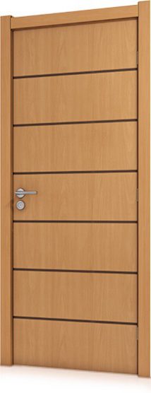 Folha de Porta  Frisada Sólida 2,10x0,80